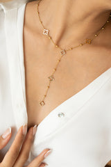 Clover Lariat Necklace