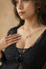 Safety Pin Necklace