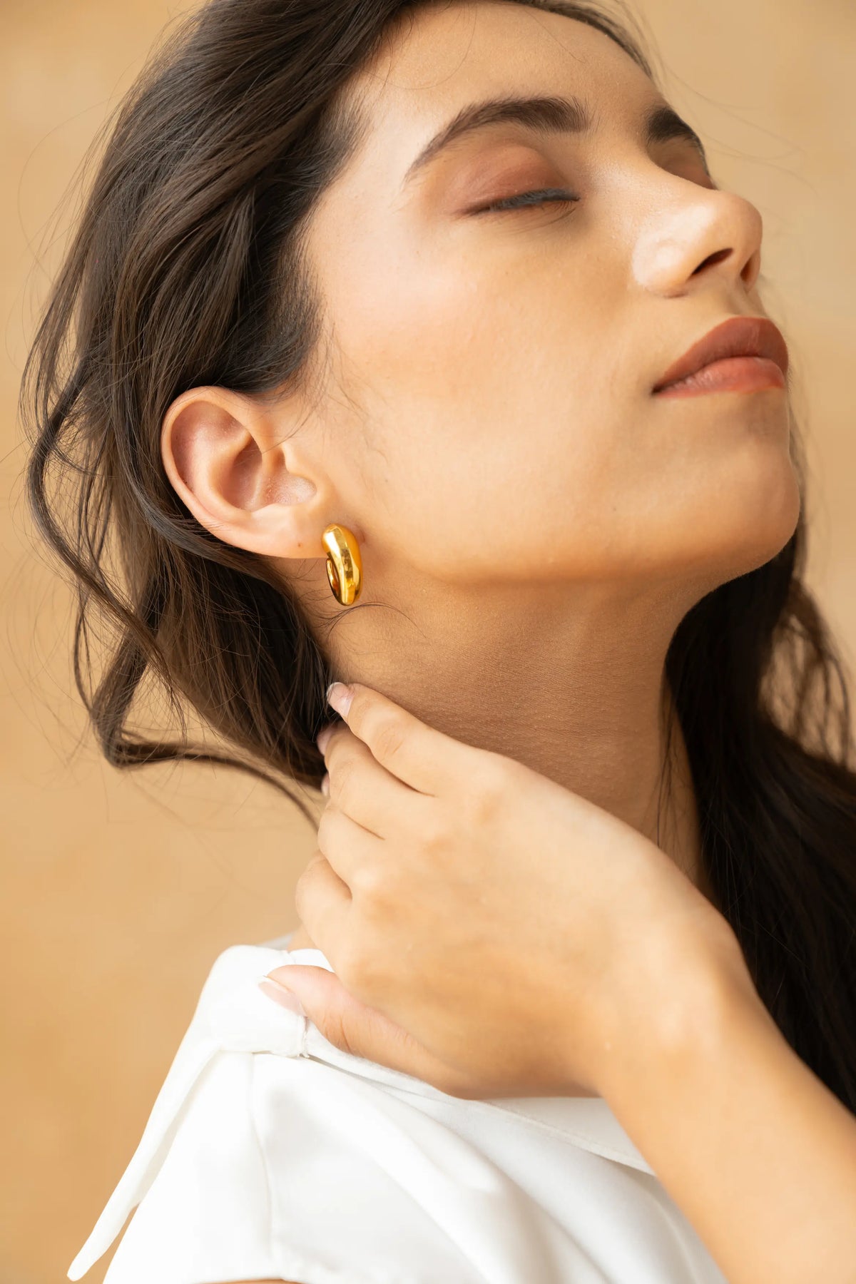 Dome Huggie Earrings