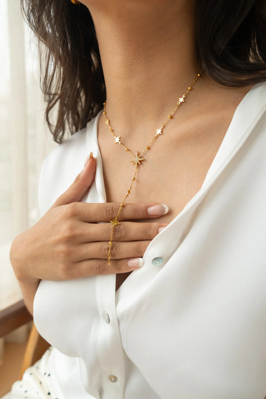 Starburst Lariat Necklace