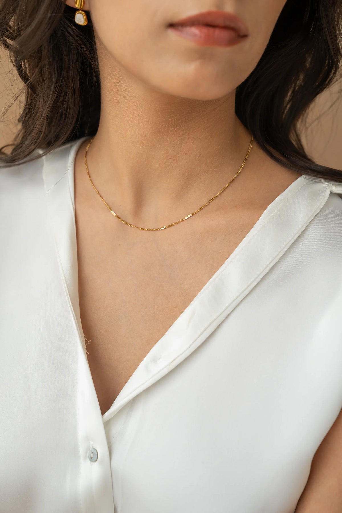 Ultra Fine Gold Chain Necklace