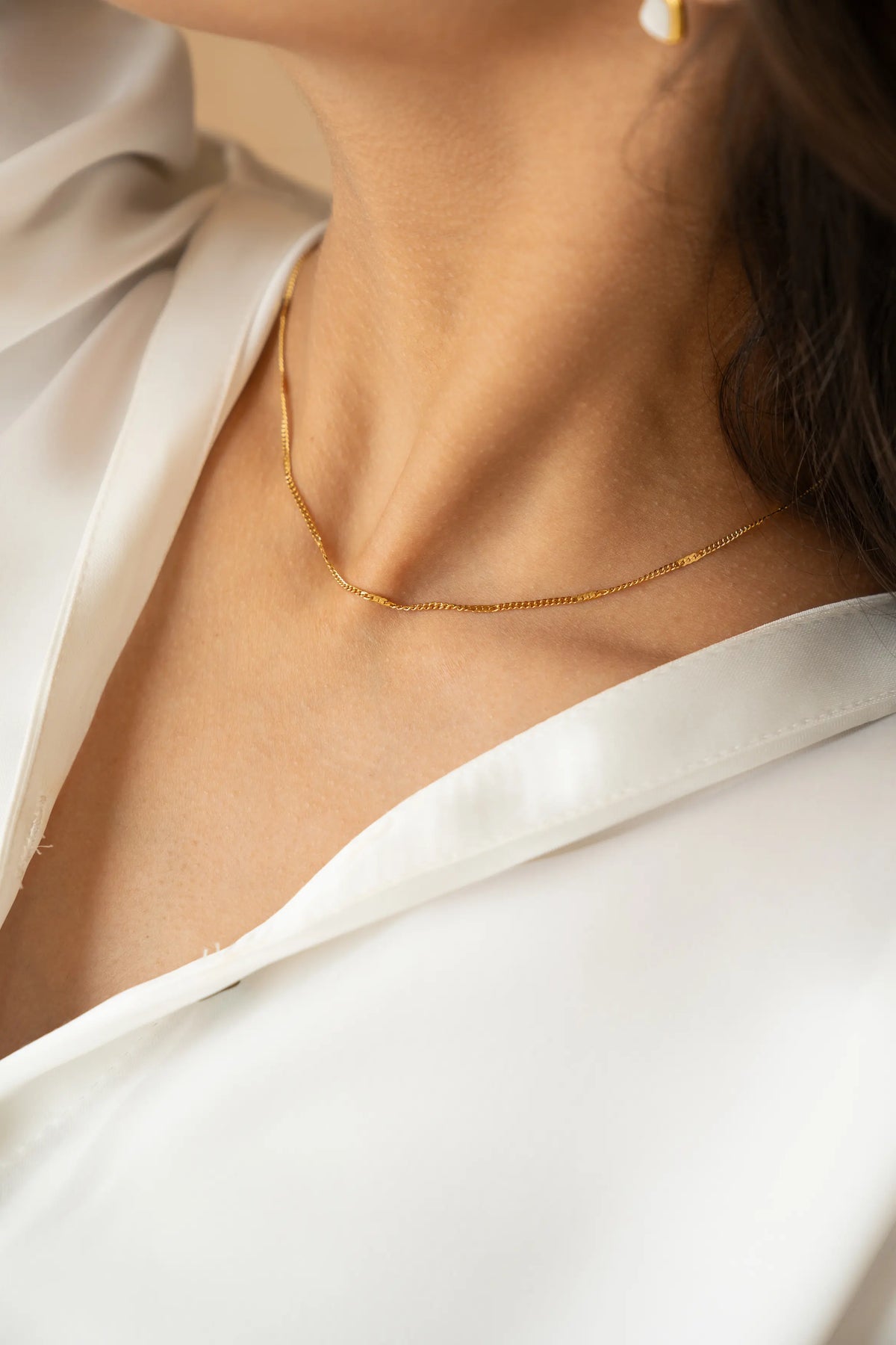 Ultra Fine Gold Chain Necklace