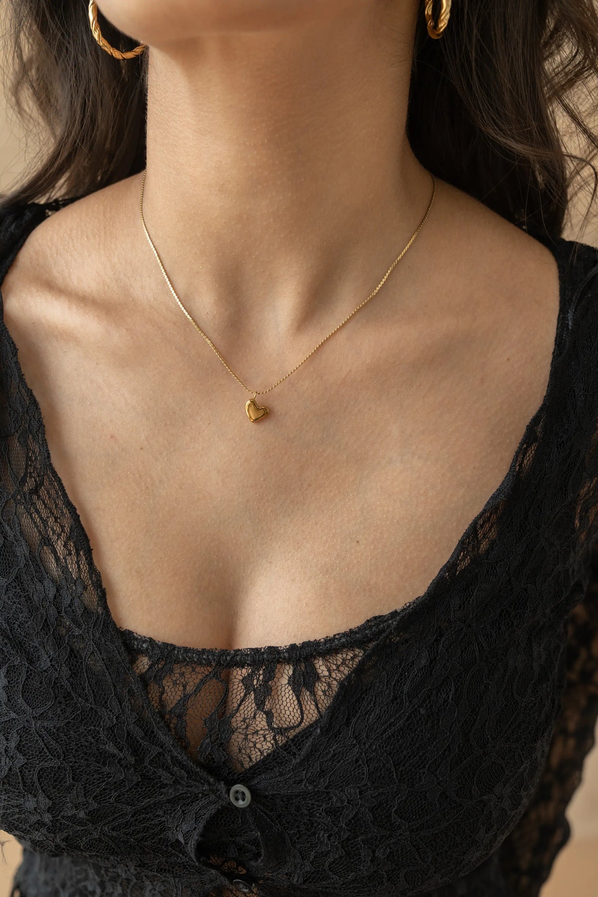 Puffy Heart Necklace