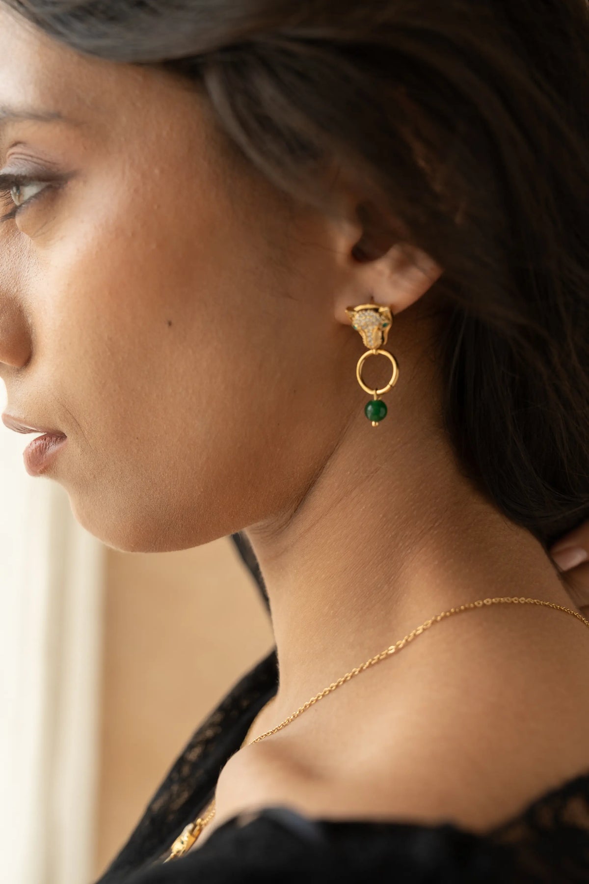 Panther Drop Earrings
