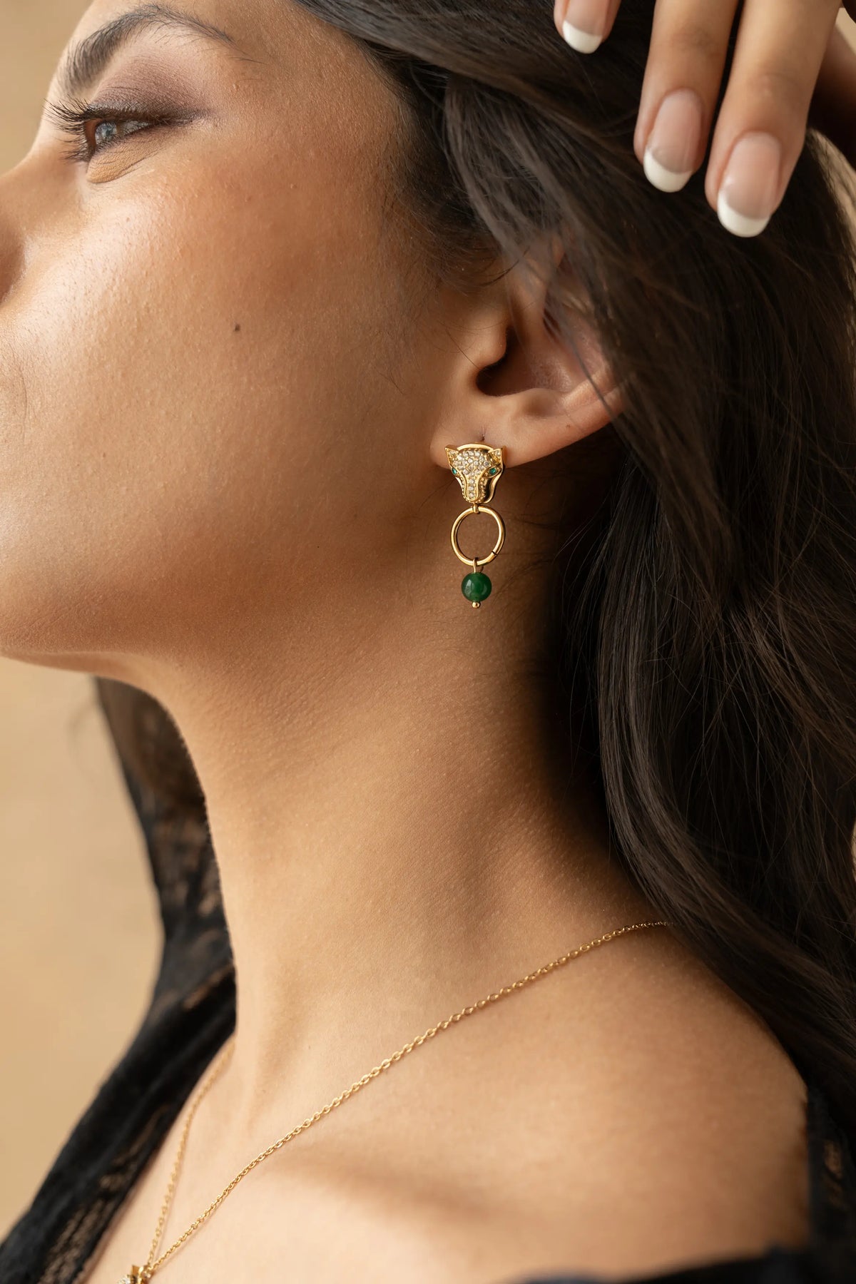 Panther Drop Earrings