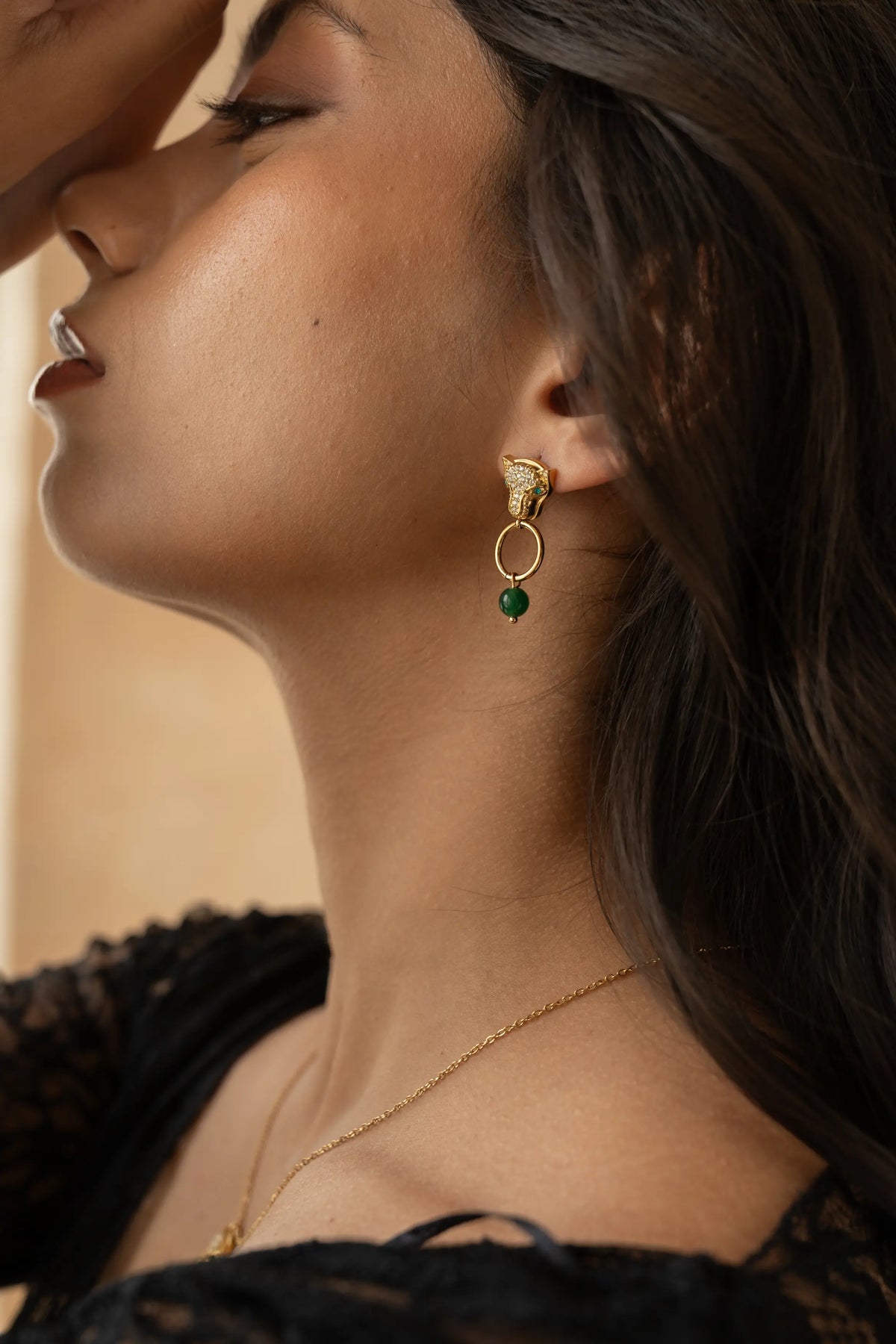 Panther Drop Earrings