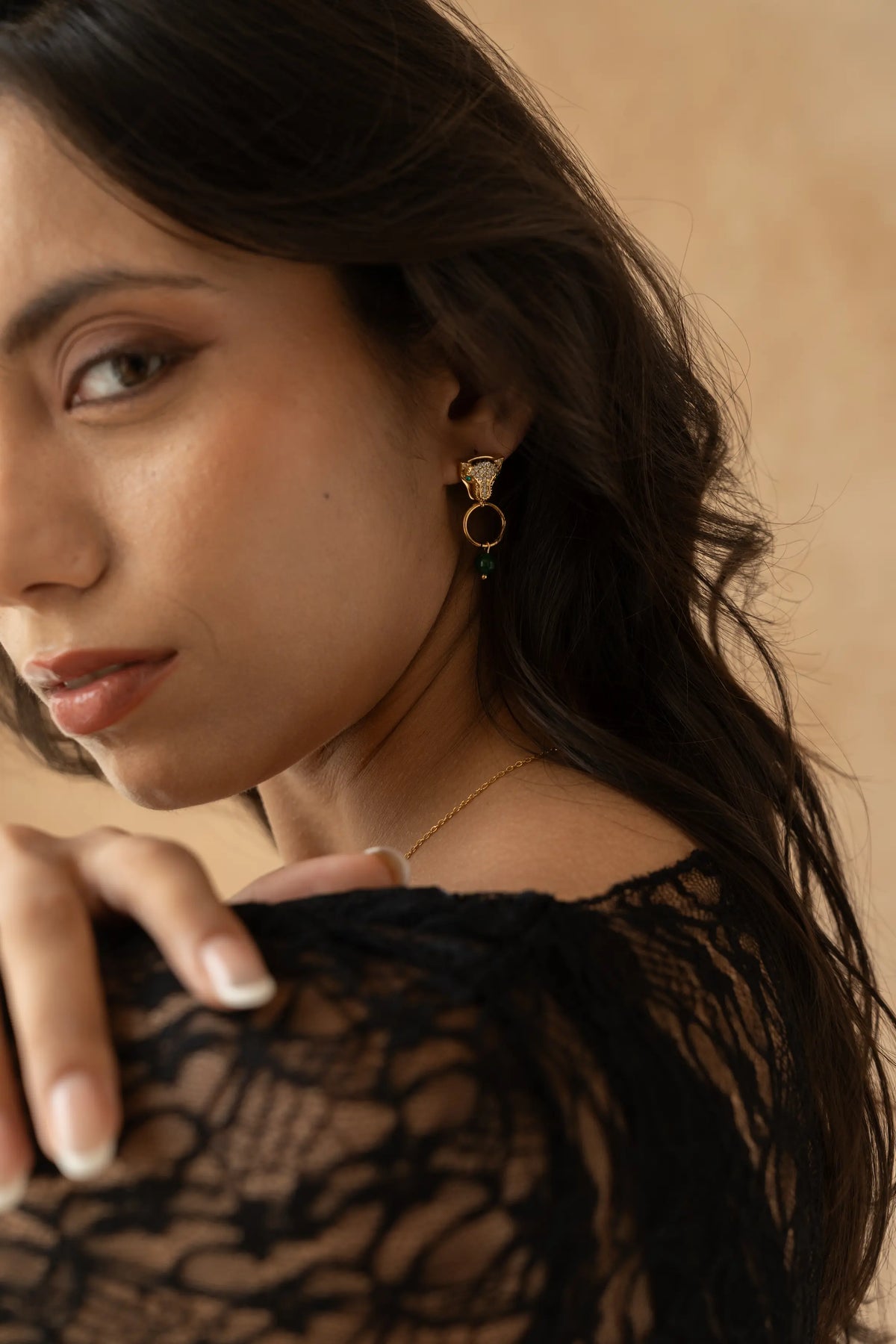 Panther Drop Earrings