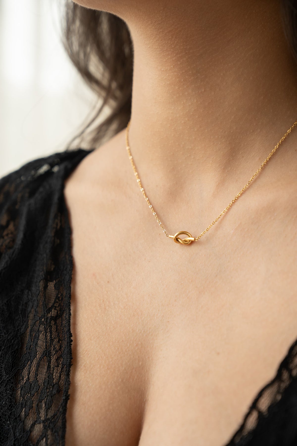 Minimalist Knot Necklace