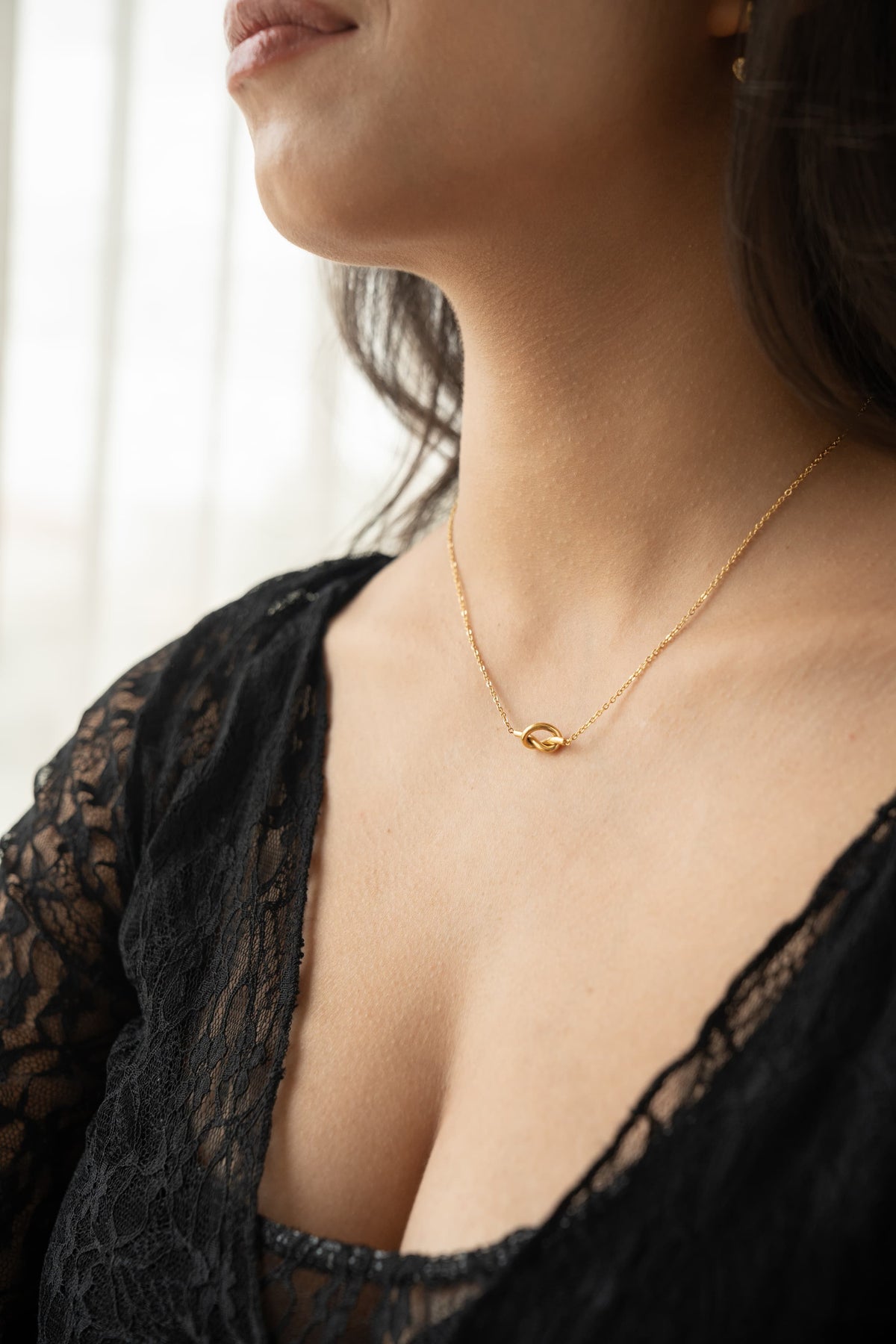 Minimalist Knot Necklace