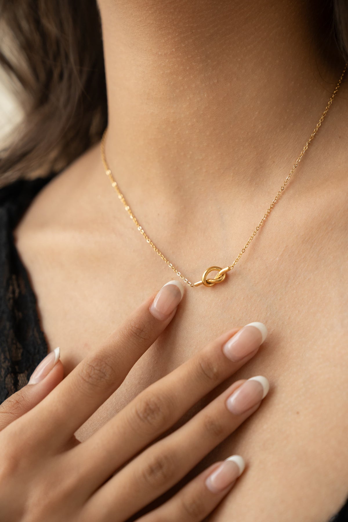 Minimalist Knot Necklace