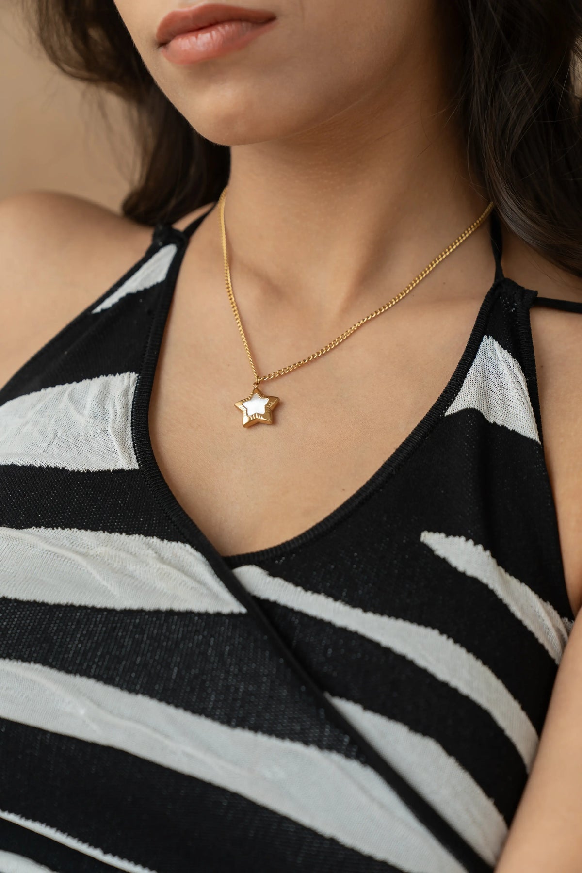 Mother of Pearl Star Necklace