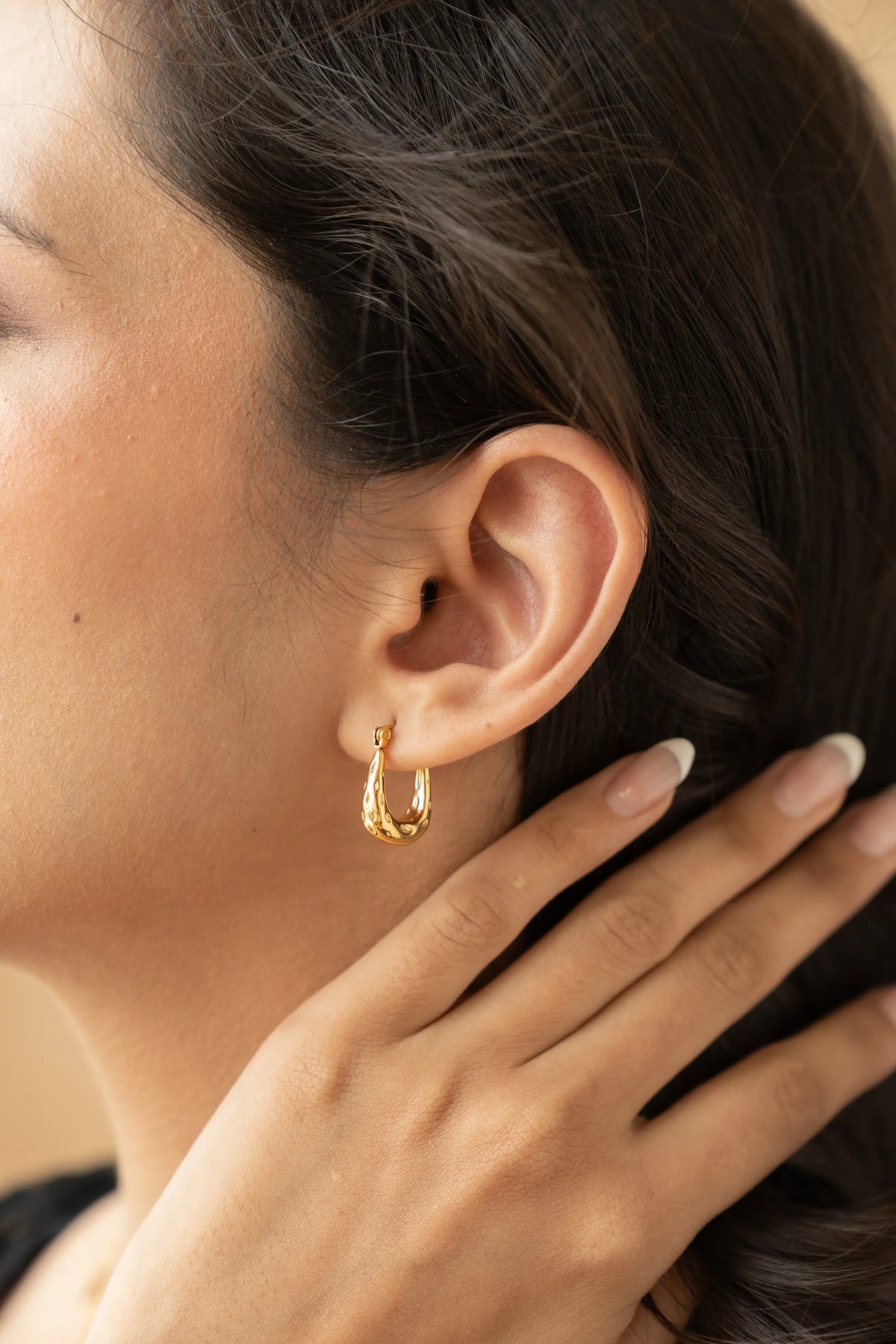 Chunky Small Hoop Earrings