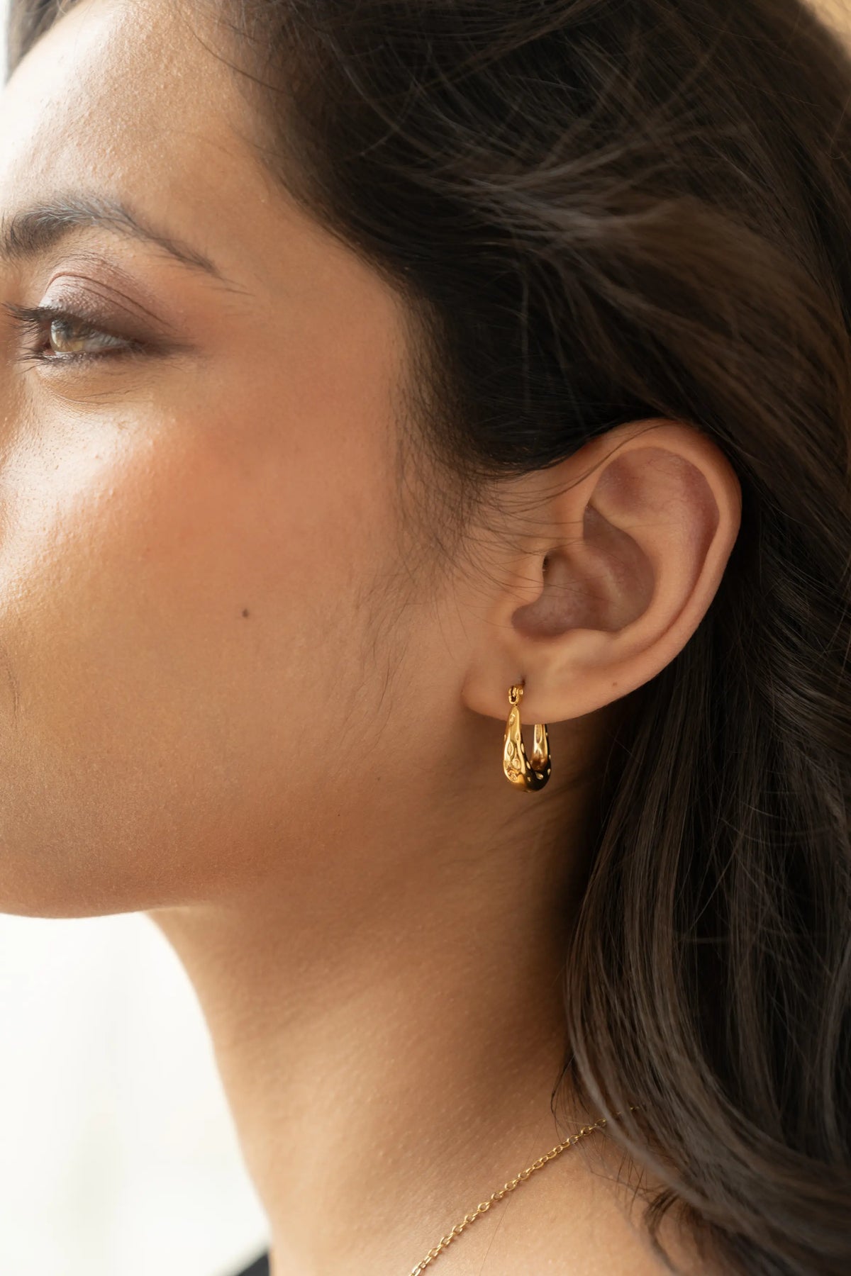Chunky Small Hoop Earrings