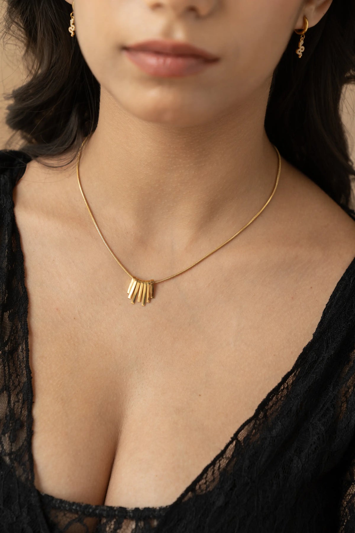 Bar Fringe Necklace
