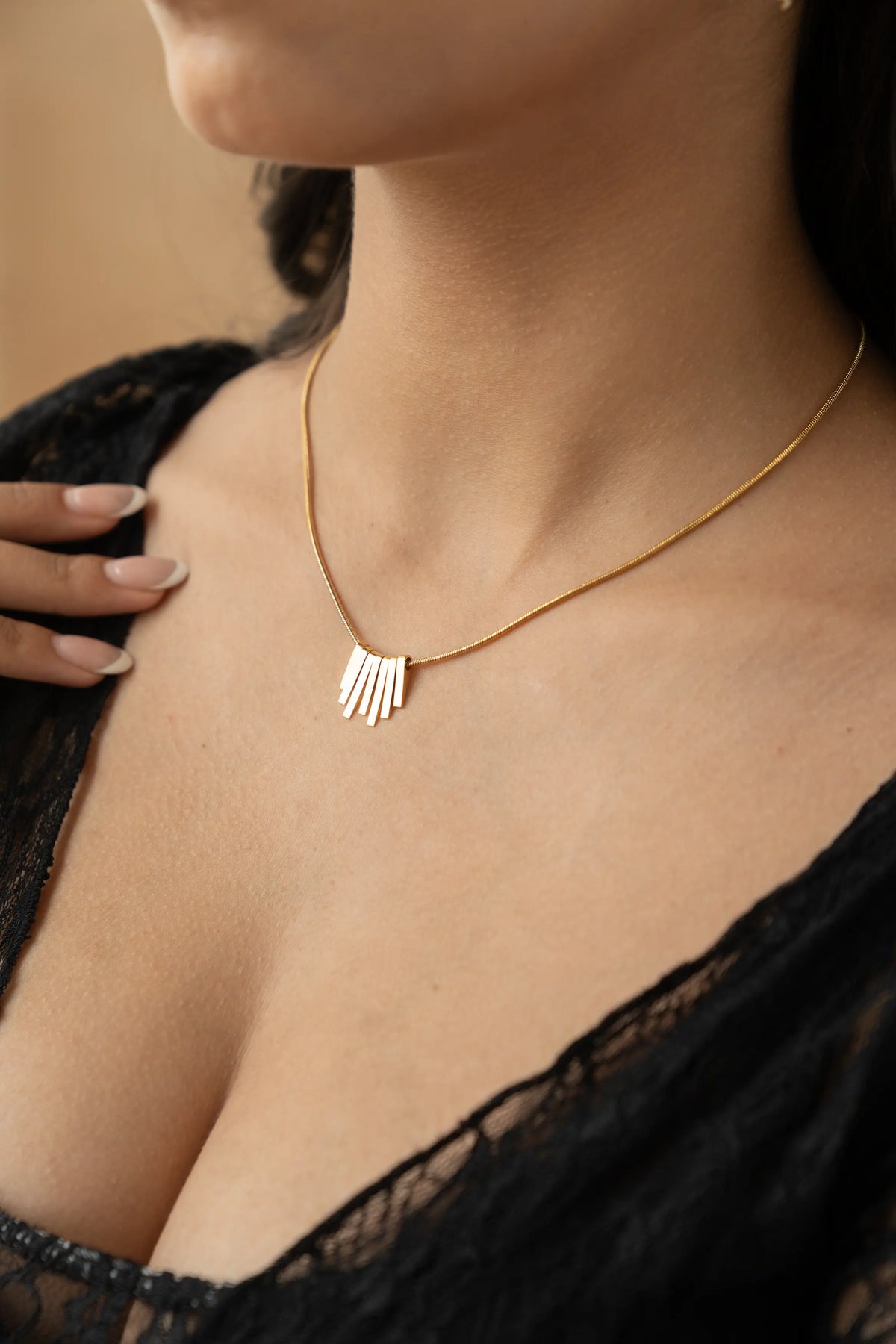 Bar Fringe Necklace