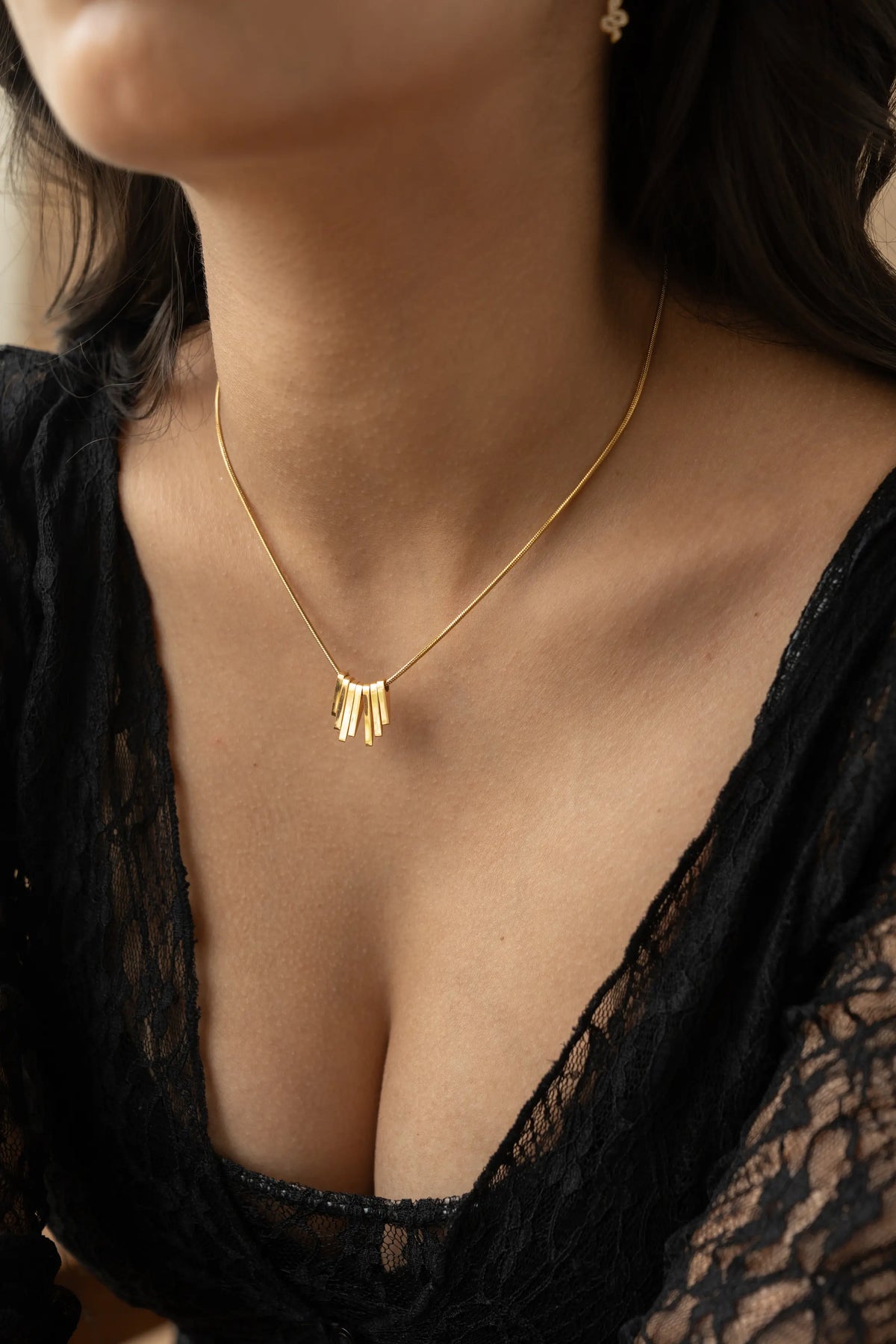 Bar Fringe Necklace