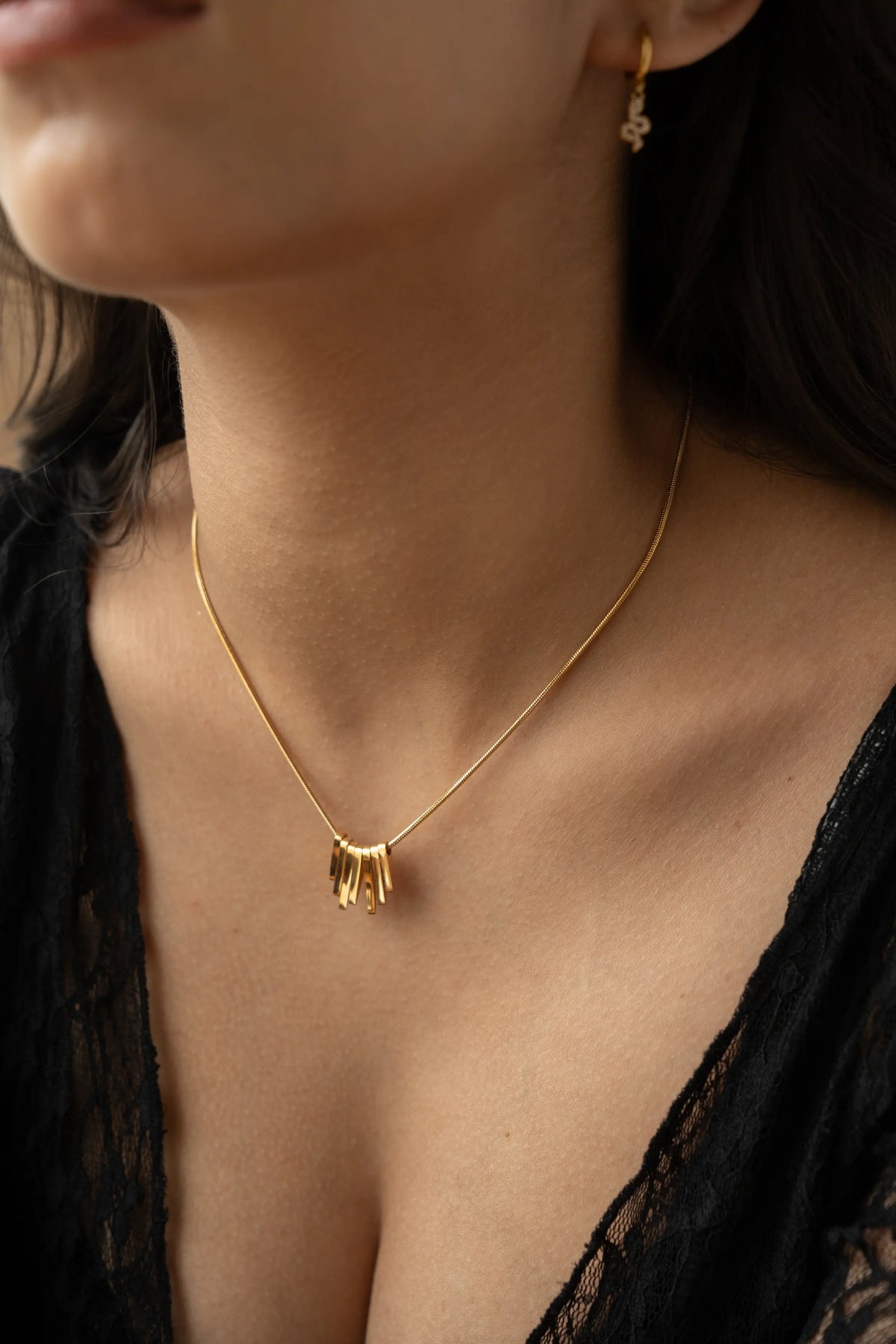 Bar Fringe Necklace