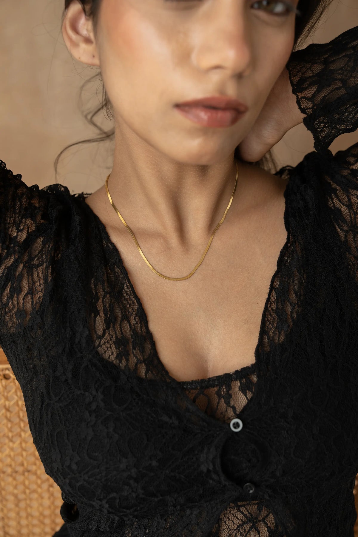 Flat Snake Chain Necklace
