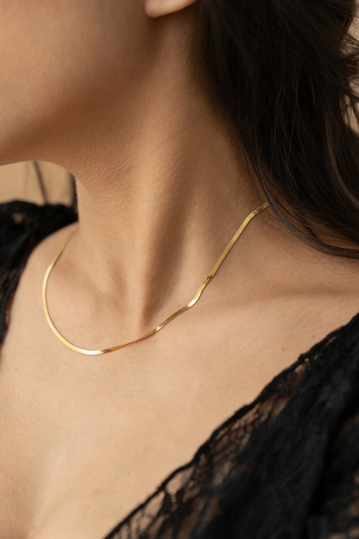 Flat Snake Chain Necklace