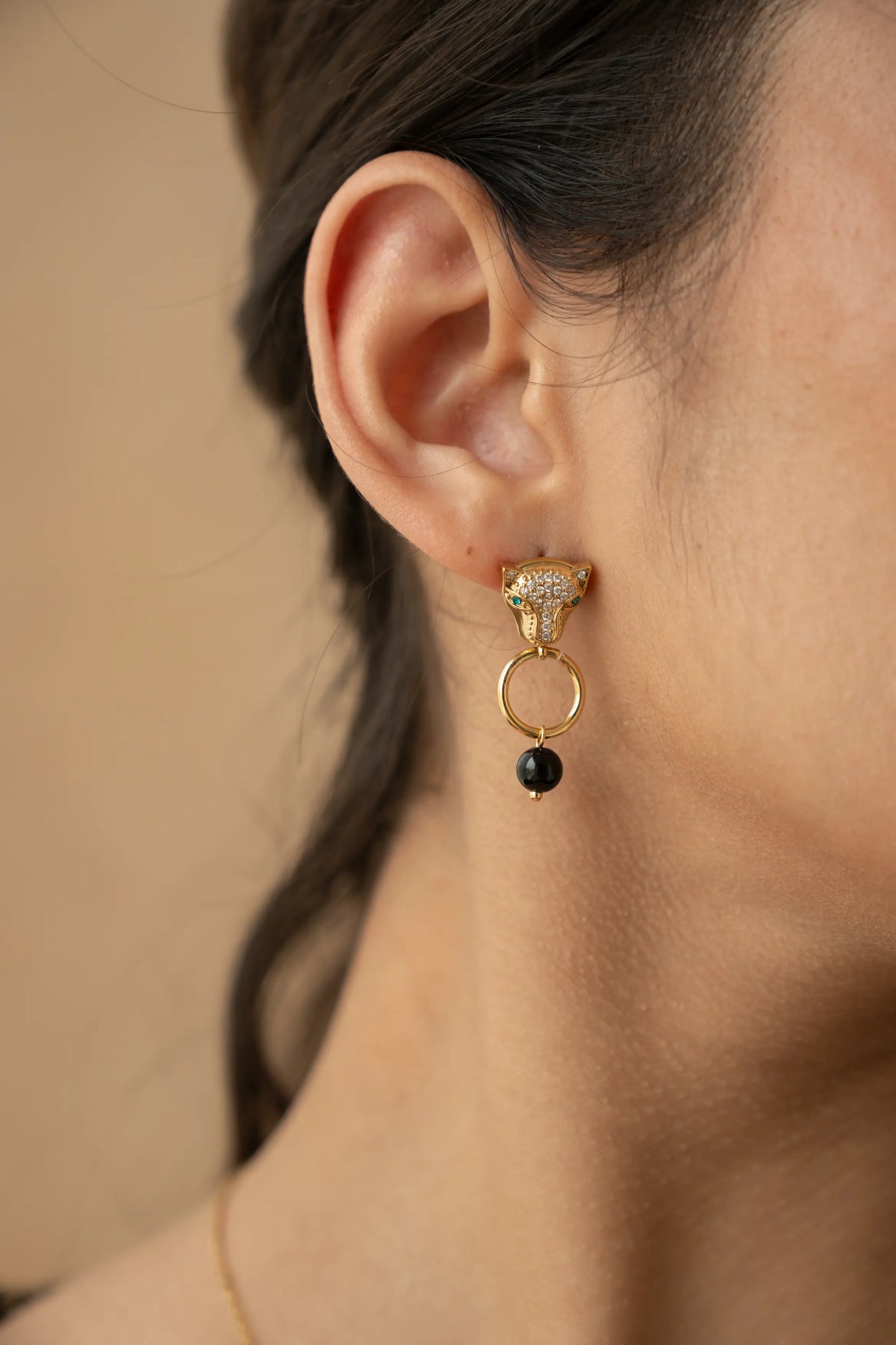 Panther Drop Earrings