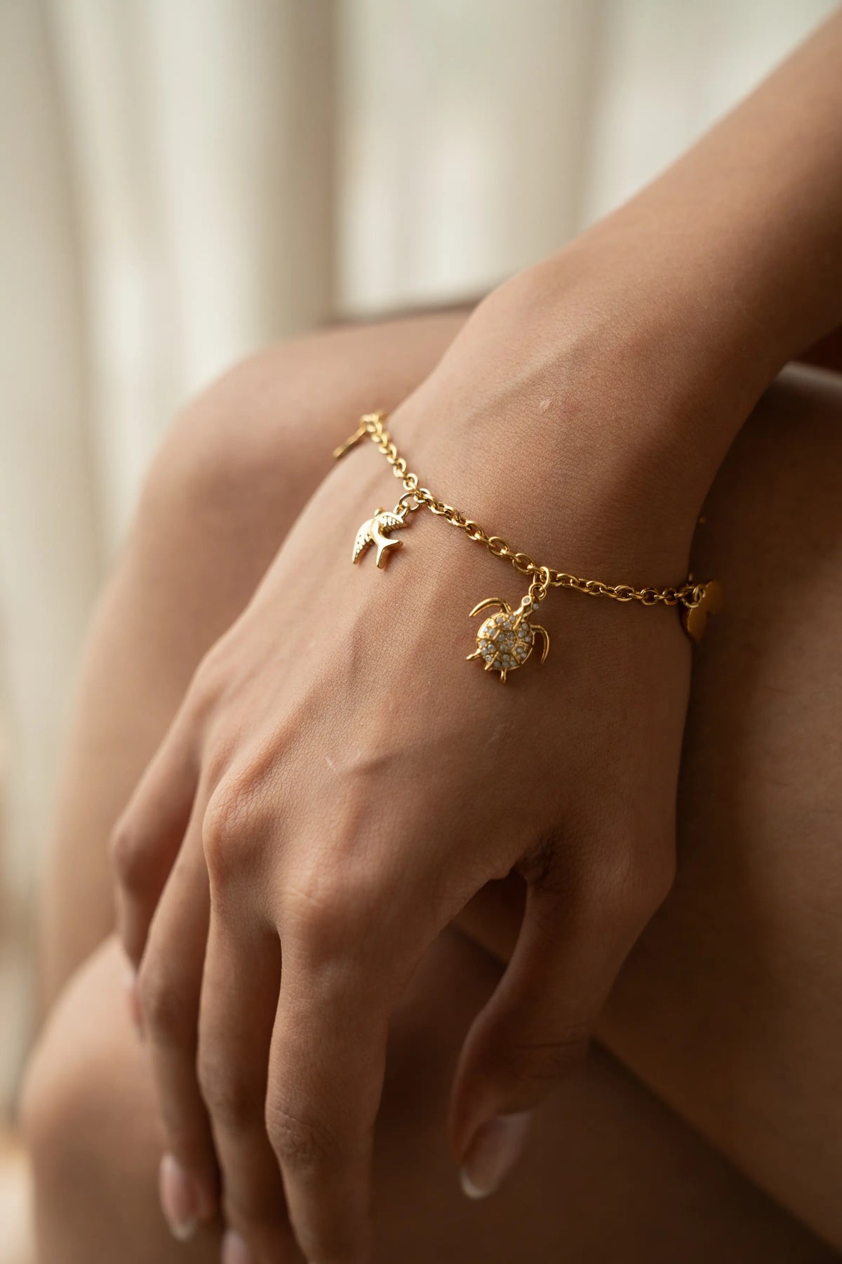 Sea Turtle Charm Bracelet
