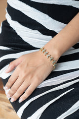 Gold Butterfly Bracelet by MHAARO, Turquoise Pave Bracelet, Dainty Layering Bracelet, Minimalist