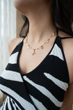 Celestial Star Necklace by MHAARO, Gold Multi Starburst Charms
