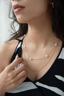 Layered Pearl Necklace