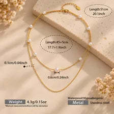 Layered Pearl Necklace