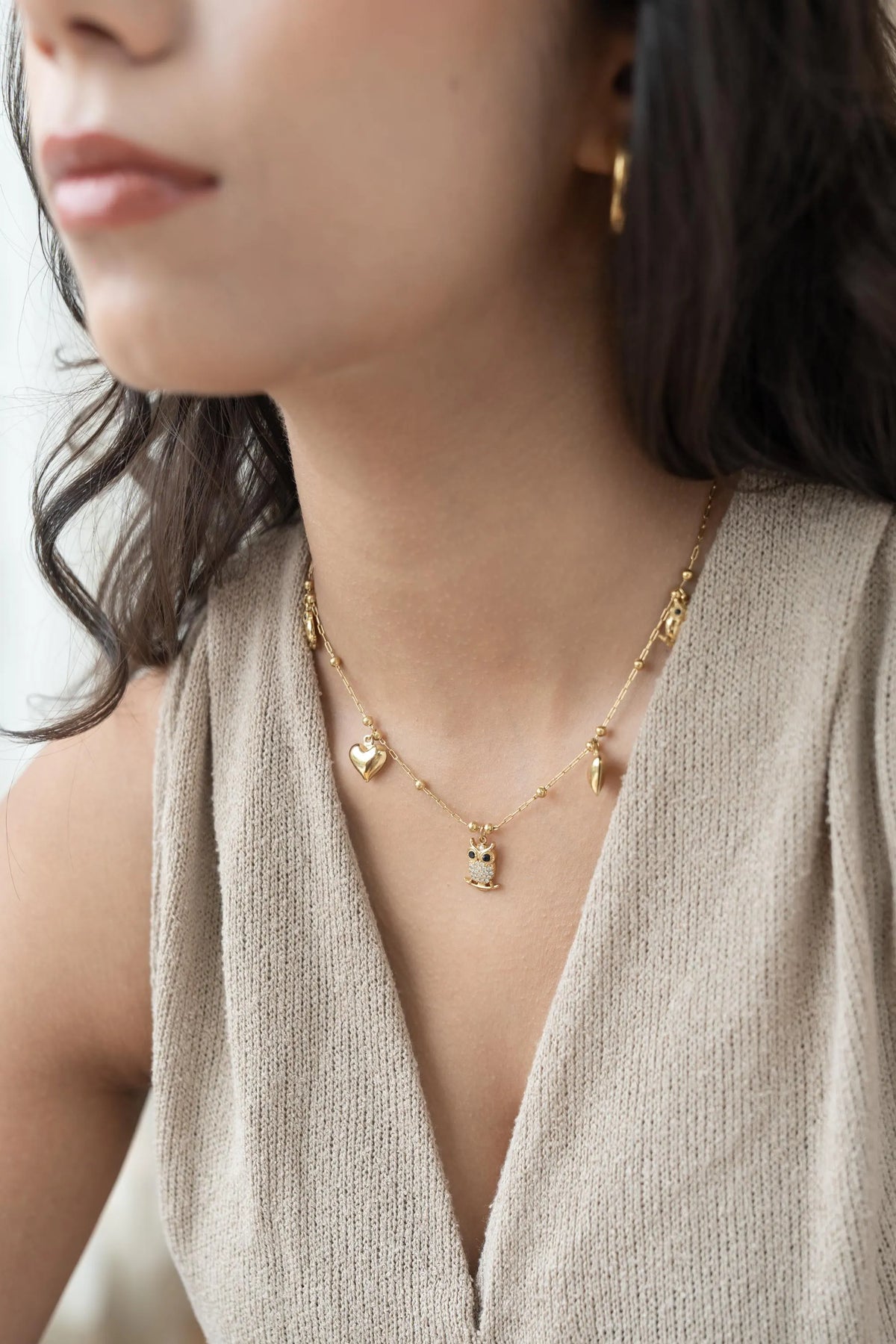 Owl Charm Necklace