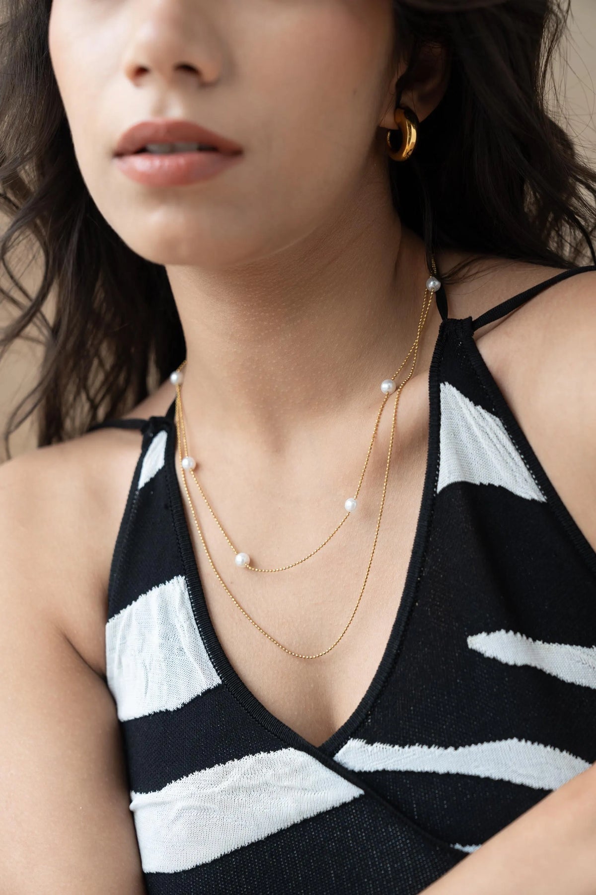 Layered Pearl Necklace