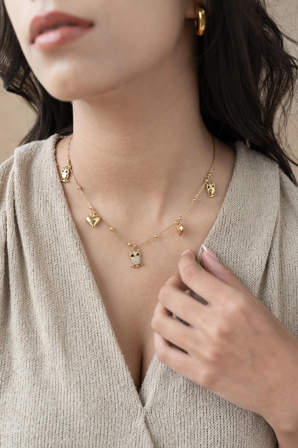 Owl Charm Necklace