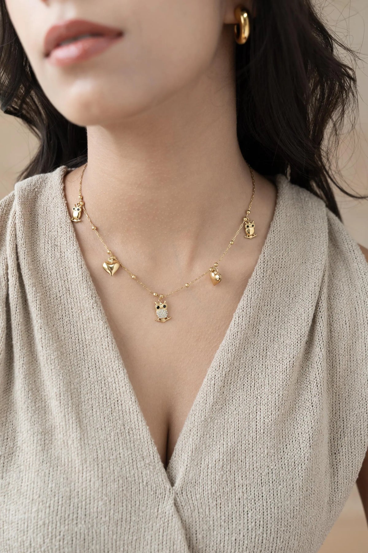 Owl Charm Necklace